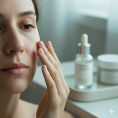 Applying serum on dull skin – skincare plateau